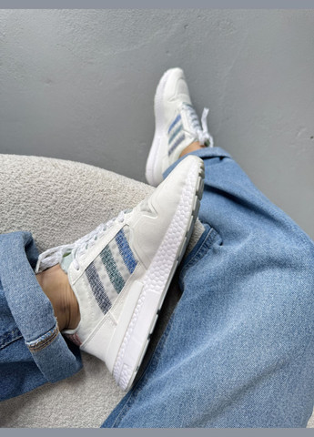 Белые демисезонные кроссовки мужские и женские adidas zx 500 rm white | адидас zx 500 белые No Brand