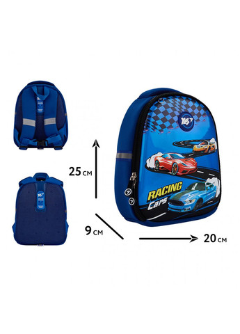 Рюкзак K-33 дитячий Racing Cars 550020 Yes (367988515)