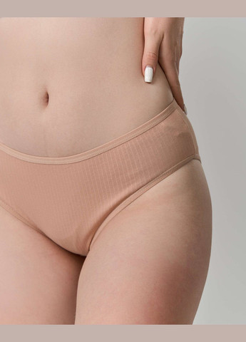 Однотонні трусики в рубчик Plus Size - базовий мікс 5 шт Nicoletta (342119981)