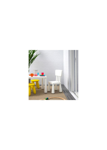 Дитячий стілець для/будинки/вулиці білий IKEA (272149973)