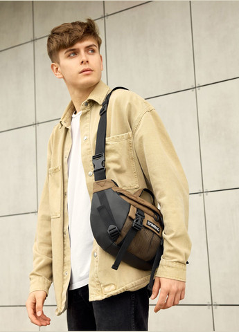 Мужская поясная сумка бананка для планшета Sambag (323459310)