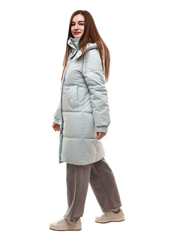 Блакитна зимня куртка зимова жіноча No Brand