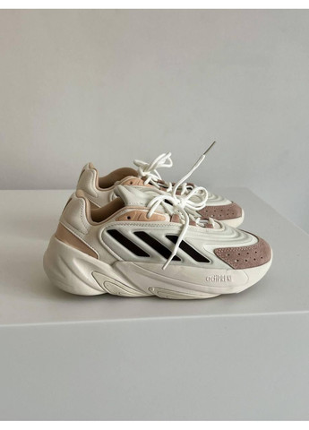 Черные демисезонные кроссовки мужские adidas ozelia beige black адидас озелия No Brand