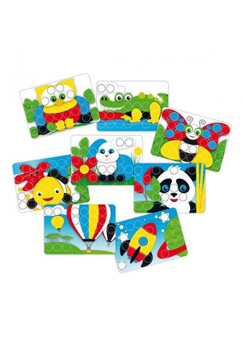 Набор Для Занятий Мозаикой (33 Мм Фишки (48 Шт.) + Доска-Кейс) Quercetti (290111021)