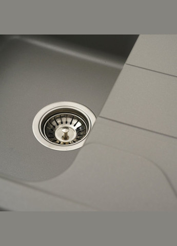 Гранитная мойка для кухни VERONA 7850 матовая Серый металлик Valeso (357494731)