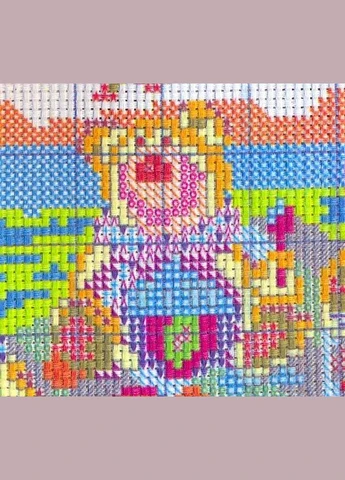 Набір для вишивання за нанесеною на канву схемою "Teddy Bear's Picnic".AIDA 14CT printed,37*31см Joy Sunday (313612939)