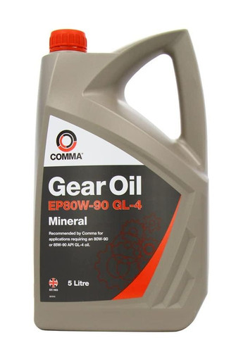 Трансмісійна олива GEAR OIL EP80W90 GL4 5 літрів Comma (293346885)