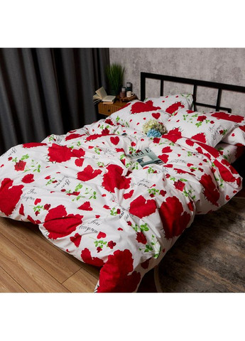 Комплект постільної білизни Бязь Gold Люкс King Size 220x240 наволочки 4х70х70 (MS-820009769) Moon&Star Scarlet Romance (356113200)
