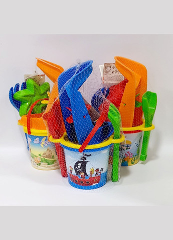 Набір для піску з млином та термонаклейкою 6 елементів, 39638 Тигрес (4820159396382) Синій No Brand (306713522)