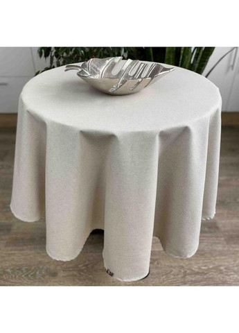 Скатертина кругла 200 см Бежевий (6936) Прованс (361785066)