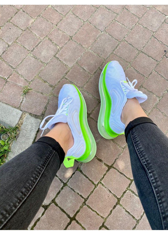 КРОССОВКИ ЖЕНСКИЕ NIKE AIR MAX 720 WHITE GREEN НАЙК АИР МАКС 720 No Brand серые демисезоны (367175219)