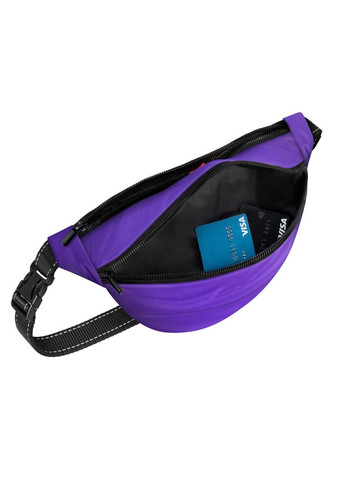 Поясна сумка-бананка WAUDOG, розмір 33*17*10 см, фіолетовий Family (372162448)