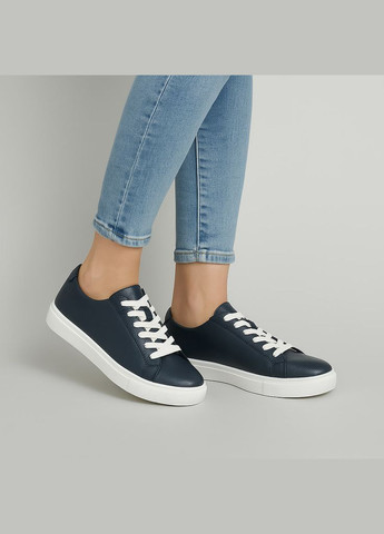 Жіночі кросівки LUX, шкіряні, сині Kindzer 1202 сині демісезони (327878668)