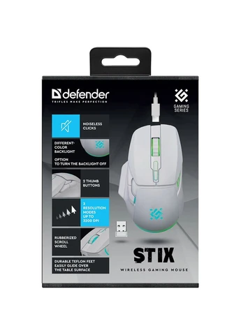 Мышь Stix GM-009 White (52009) Defender (329694822)