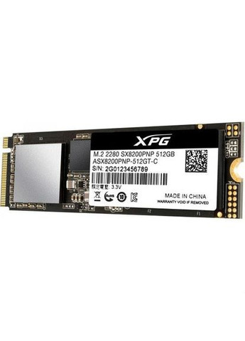 SSD накопичувач XPG 8200 Pro NVMe 512GB TLC (ASX8200PNP-512GT-C) ADATA (370034341)