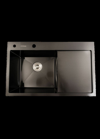 Набор кухонной мойки со смесителем Handmade черная PVD 78*48 L Platinum (336934585)