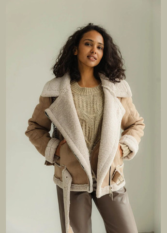 Бежева демісезонна косуха-авіатор Seventeen