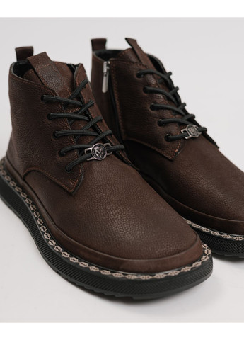 Черевики жіночі коричневі шкіра Krula (362082707)