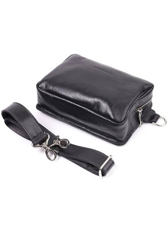 Сумка мужская через плечо кожаная бананка на пояс Черный 2857-85983 Grande Pelle (322326587)