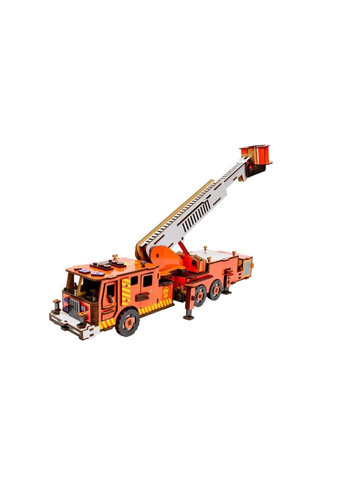 Деревянный 3D конструктор "Пожарная машина" Puz-00921, 318 деталей PuzzleOK (370978222)