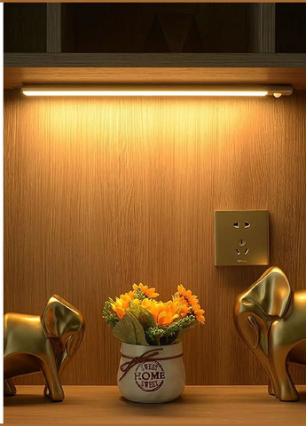 Лампа світильник нічник акумуляторна світлодіодна з кріпленням на магнітах датчиком руху 33 см (477762-Prob) Unbranded (299784631)