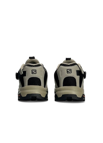 Бежевые демисезонные кроссовки мужские salomon beige black No Brand Tech Amphib 5