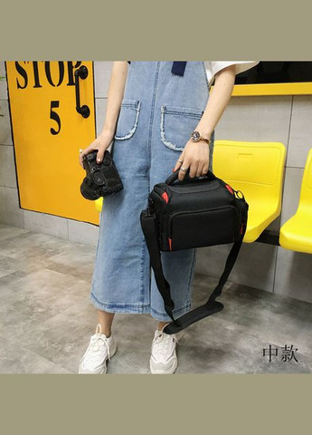 Сумка для фотоапарата та об'єктивів велика 33см з дощовиком з червоним ( код: IBF081BR ) Digital (325861938)