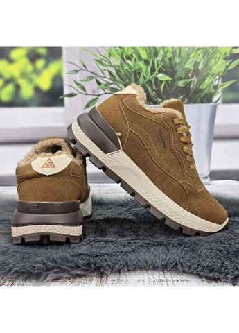Зимние женские зимние кроссовки с искусственным мехом тедди Gipanis из искусственного нубука