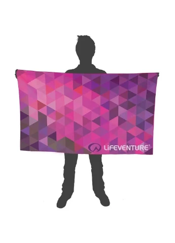 Рушник Soft Fibre Triangle pink Giant Lifeventure (320600981)