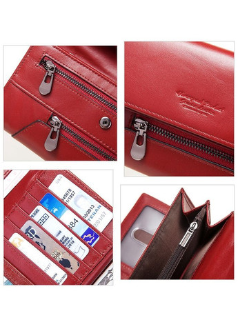 Гаманець Клатч жіночий шкіряний стильний червоний Me BP 931 Red (363555555)