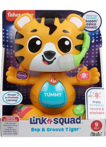 Игрушка Fisher-Price Link Squad Tiger Тигр Танец и наука Версия на английском языке Fisher Price (363023002)