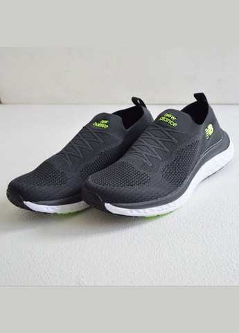 Сірі Літні кросівки чоловічі сірі з салатовим мокасини сітка текстильні легкі весняні літні низькі No Brand Мокасини