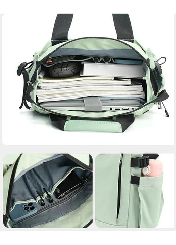 Рюкзак женский тканевый 12 л городской с отделением для ноутбука маленький Зеленый 39567 Tigernu (355884835)