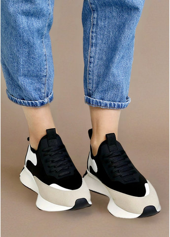 Кроссовки женские черные No Brand чёрные демисезоны (351850866)