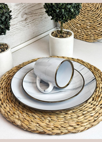 Чашка Maritimo 360 мл Golden rim white IN0036MAR Intrendo (365751045)