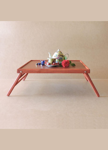Столик-поднос для завтрака из дерева Вирджиния коралл (СТП-002014) No Brand (327870004)