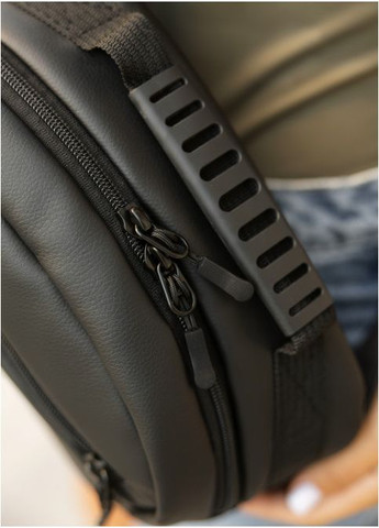 Женская сумка через плечо из экокожи Черная (29160301017) Sambag (366091867)