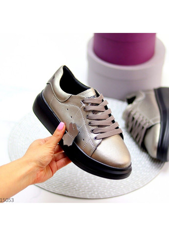 201 Кросівки Шкіряні Сріблясті KDSL срібні демісезони (302517754)