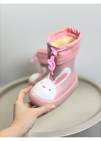 Резиновые сапоги розовые 1629 No Brand (366347235)