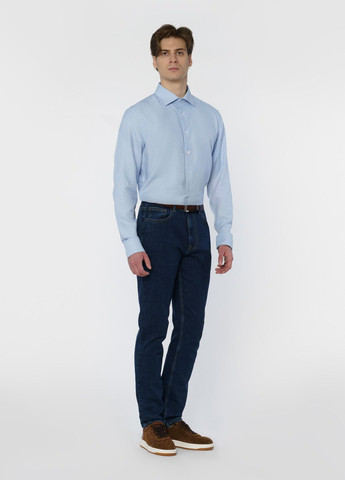 Сорочка чоловіча блакитна Arber custom fit (280898587)