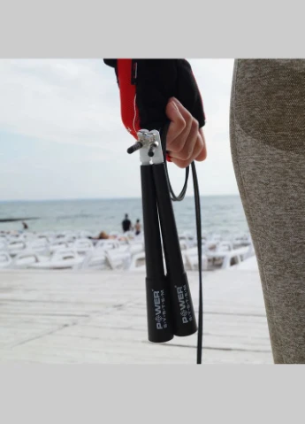 Скакалка швидкісна PS-4033 Crossfit Jump Rope Black (2,8m.) (A-012040) Power System (313102355)