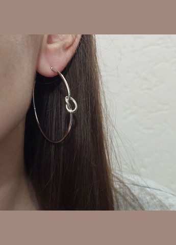 Серьги кольца массивные с узелком BS015 DeKolie (332177687)