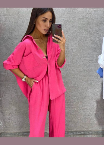 Жіночий костюм сорочка вільного крою + штани Style Point (335213251)