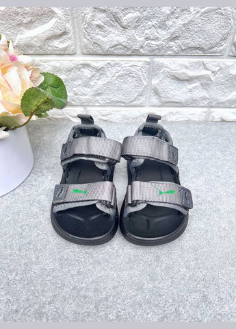 Серые стильные босоножки для мальчика GFB