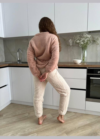 Бежевая зимняя пижама женская бежевая m (2507/2) GT