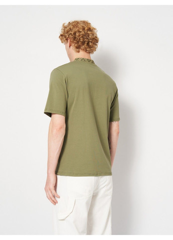 Зелёная мужская вышиванка гайдамацка светлый хаки Lesia (342117988)