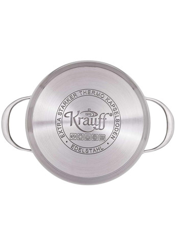 Кастрюля нержавейка с крышкой Lokka 20 см, 3.9 л (26-242-034) Krauff (334713936)
