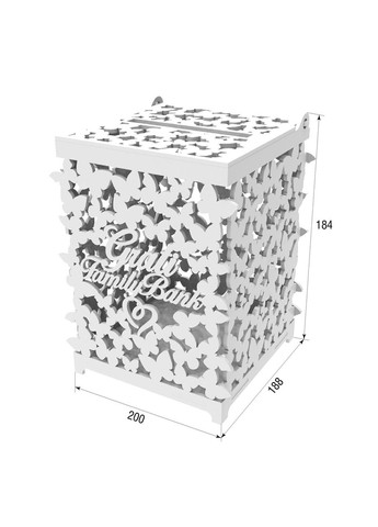 Скриня для конвертів, Весільна скарбниця 200х188х270мм Ekostar (367609451)