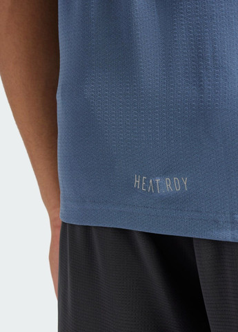 Синяя футболка designed for training hiit workout heat.rdy adidas