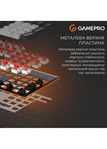 Клавіатура Genesis Metallic MK144B Outemu Red Swithes USB Black GAMEPRO (369723242)